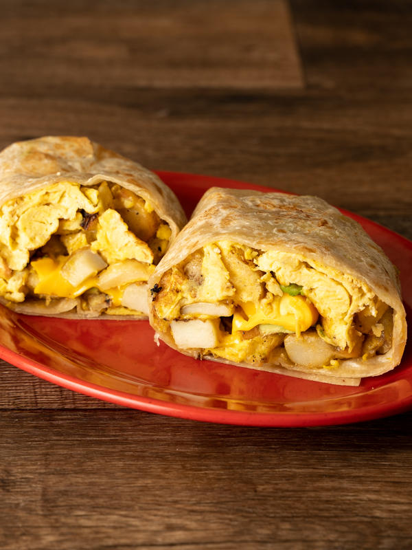 Breakfast burrito at Cafe Rosalena