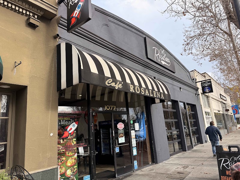 Cafe Rosalena exterior with outdoor seating